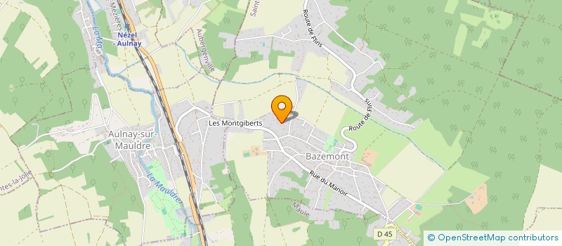 localisation de l'entreprise GIB COMM à BAZEMONT