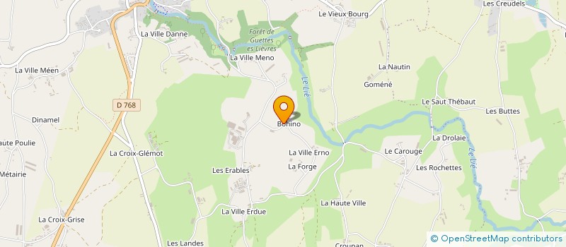 localisation de l'entreprise GIB'ESSOR à PLOUGUENAST-LANGAST