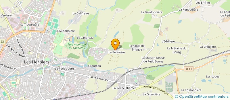 localisation de l'entreprise GIB'HERBIERS  LES HERBIERS