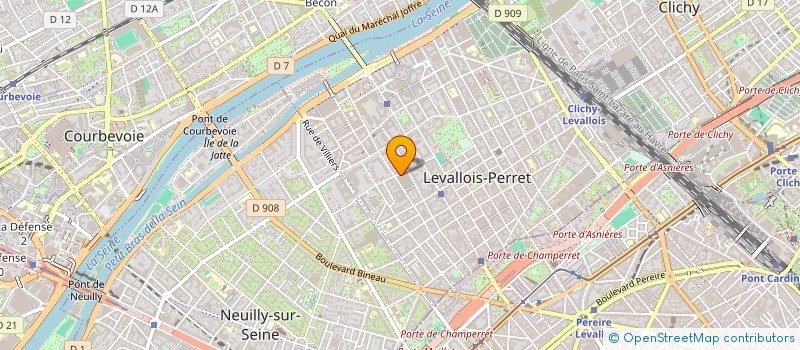localisation de l'entreprise GIB-INVEST à LEVALLOIS-PERRET
