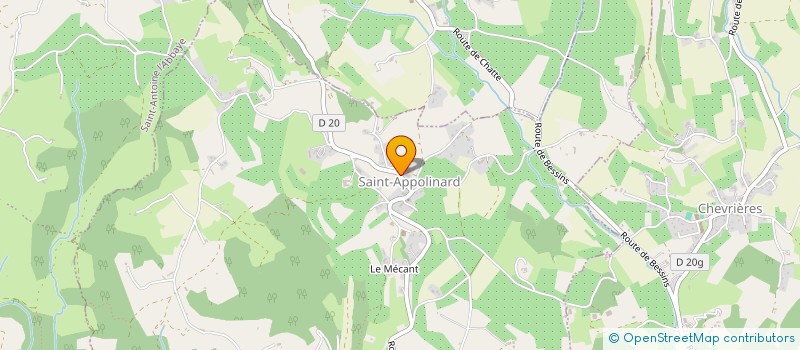 localisation de l'entreprise GIB'NOIX à SAINT-APPOLINARD