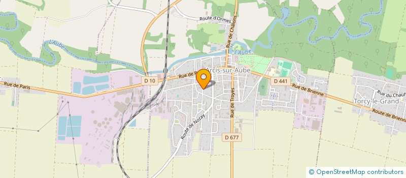 localisation de l'entreprise GIBAGRI à ARCIS-SUR-AUBE