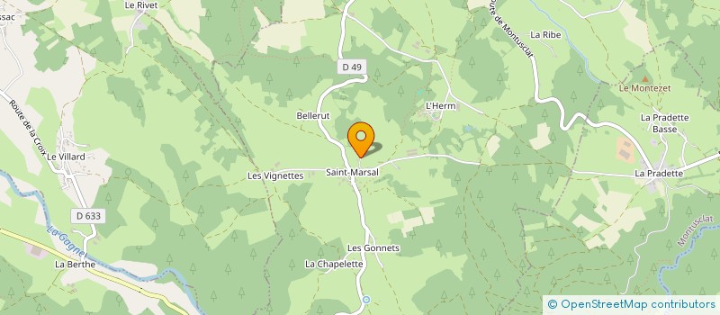 localisation de l'entreprise GIBAND ELEVAGE AVICOLE à SAINT-JULIEN-CHAPTEUIL