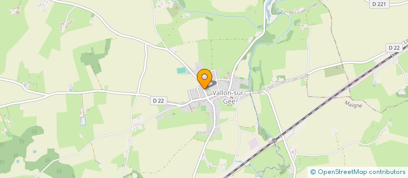 localisation de l'entreprise GIBAUD PASCAL TRAITEUR  VALLON-SUR-GEE