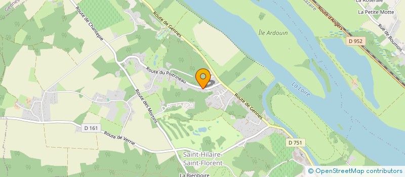 localisation de l'entreprise GIBAULT  SAUMUR