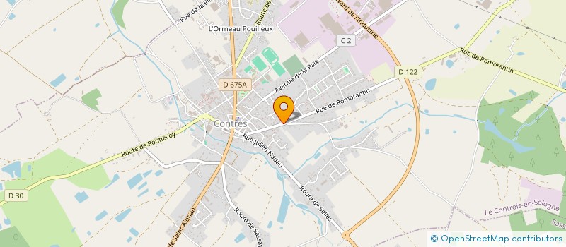 localisation de l'entreprise GIBAULT à LE CONTROIS-EN-SOLOGNE