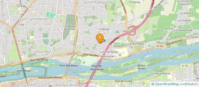 localisation de l'entreprise GIBBS 2  TOURS