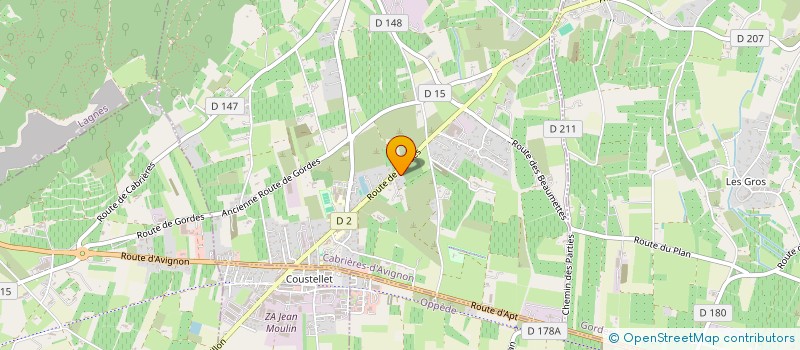 localisation de l'entreprise GIBEAU  CABRIERES-D'AVIGNON