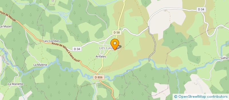 localisation de l'entreprise GIBELIN ENERGIE  LES LAUBIES