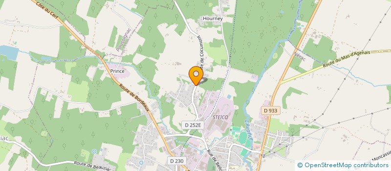 localisation de l'entreprise GIBER MENUISERIE  POUSSIGNAC