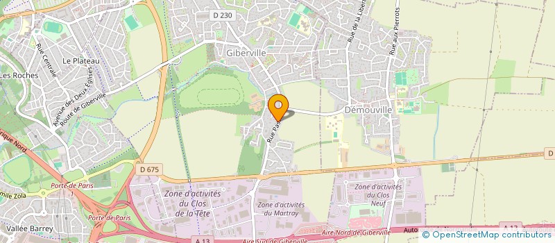 localisation de l'entreprise GIBER'VOILE  GIBERVILLE