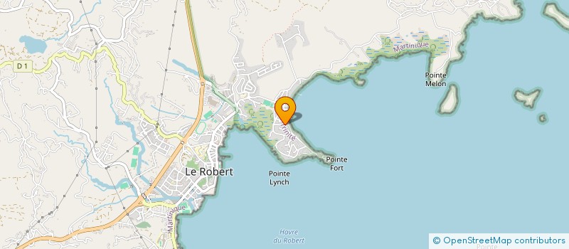 localisation de l'entreprise GIBERNE 1  LE ROBERT