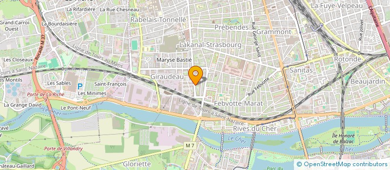 localisation de l'entreprise GIBERT CLAREY  TOURS