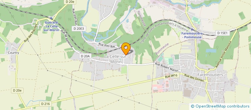 localisation de l'entreprise GIBERT FRERES à LA CELLE-SUR-MORIN