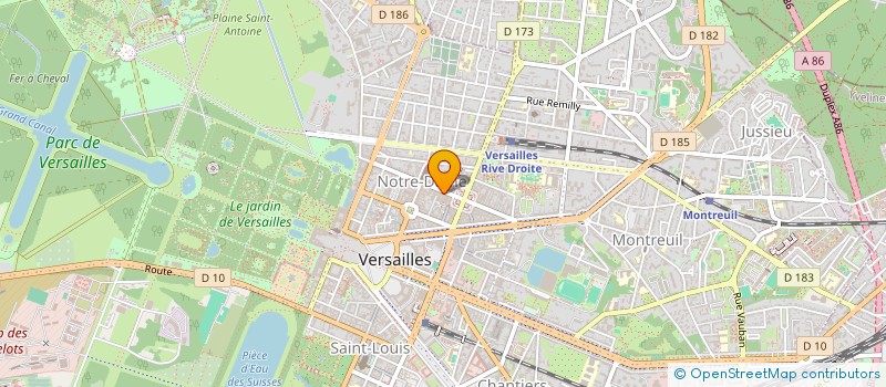 localisation de l'entreprise GIBERT JOSEPH à VERSAILLES