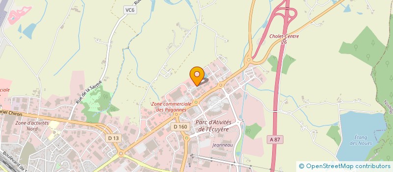 localisation de l'entreprise GIBES INVEST à CHOLET