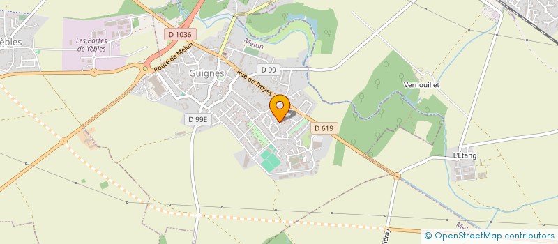 localisation de l'entreprise GIBON TRABON HOCQUET LABONNE  GUIGNES