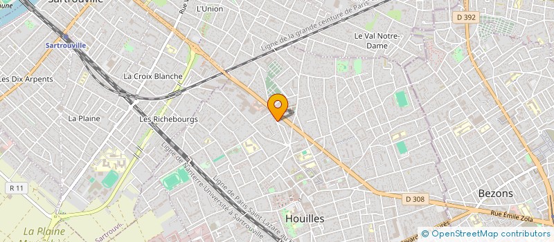 localisation de l'entreprise GIBORMECA à HOUILLES