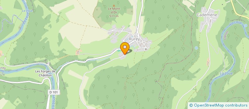 localisation de l'entreprise GIBOUDOT IMMO  RUREY