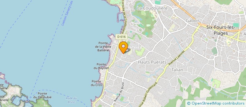 localisation de l'entreprise GIBOULET CARRELAGE MULTISERVICES à SIX-FOURS-LES-PLAGES