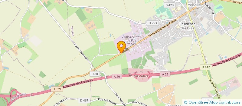 localisation de l'entreprise GIBOURDEL MICHEL ET GUERINOT G  YERVILLE