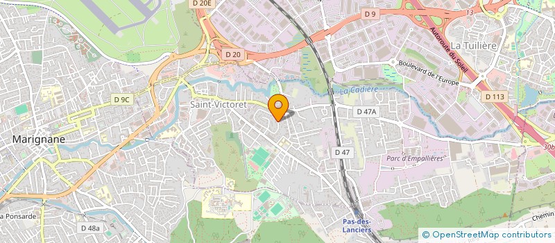 localisation de l'entreprise GIBSEL  SAINT-VICTORET