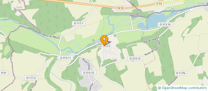localisation de l'entreprise GIBUS à DAMPIERRE-SUR-AVRE