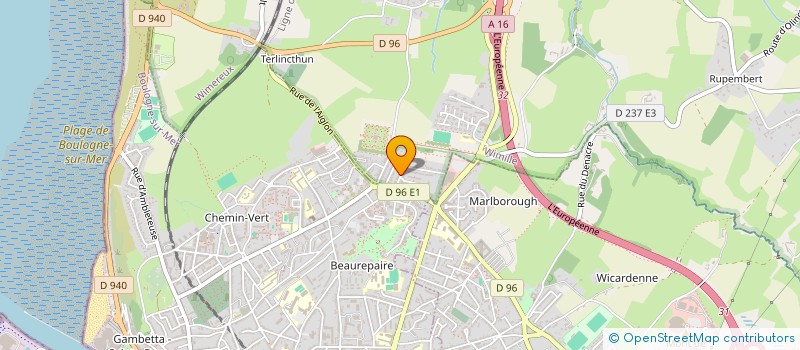 localisation de l'entreprise GIC 62 GENERALE ISOLATION COUVERT 62  WIMILLE