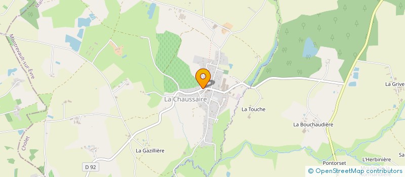 localisation de l'entreprise GIC DE LA PLUME SAUVAGE à MONTREVAULT-SUR-EVRE