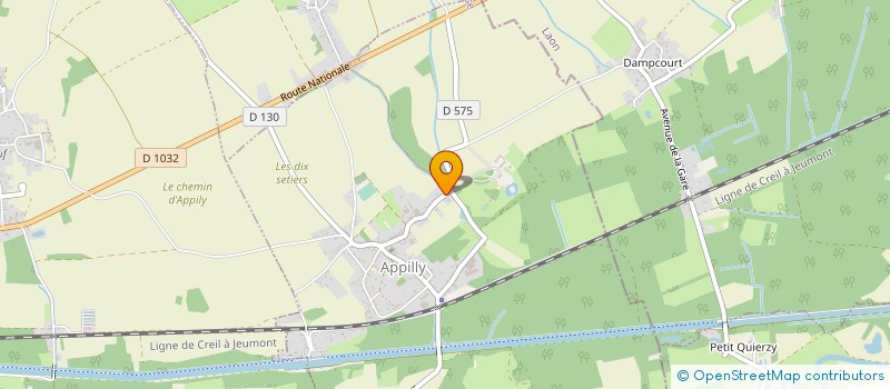 localisation de l'entreprise GICA à PONTOISE-LES-NOYON