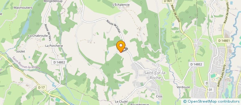 localisation de l'entreprise GICA  SAINT-BONNET-LA-RIVIERE