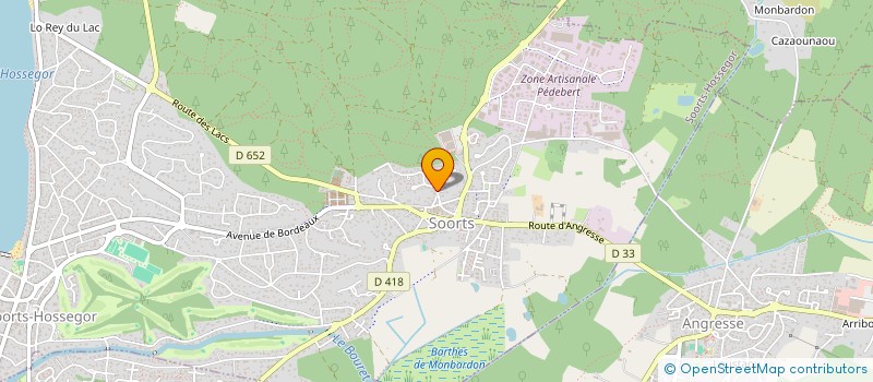 localisation de l'entreprise GICA à SOORTS-HOSSEGOR