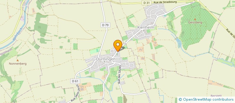 localisation de l'entreprise GICA  DURNINGEN