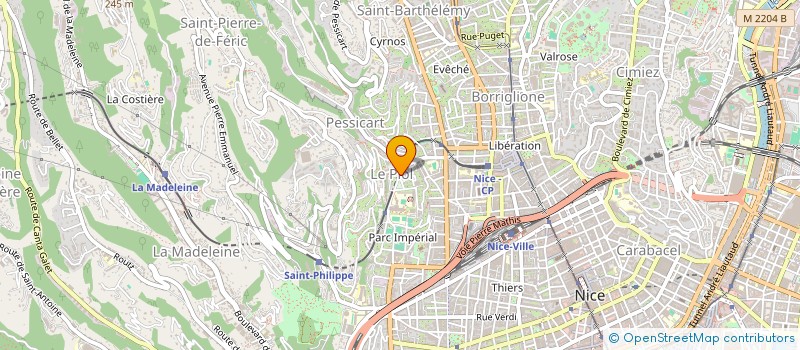 localisation de l'entreprise GICA INVEST à NICE