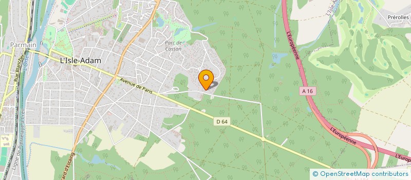 localisation de l'entreprise GICAIMMO  L'ISLE-ADAM