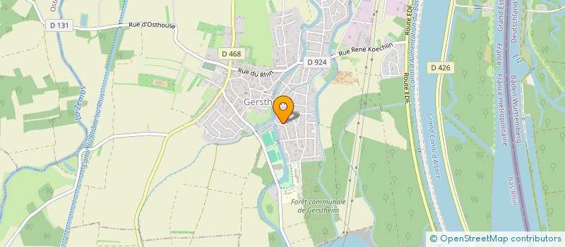 localisation de l'entreprise GICANIST  GERSTHEIM