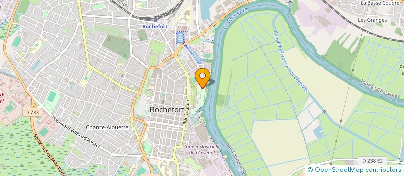 localisation de l'entreprise GICC ACTION COEUR DE VILLE  ROCHEFORT