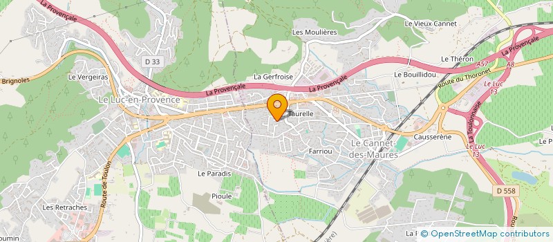 localisation de l'entreprise GICE  LE CANNET-DES-MAURES