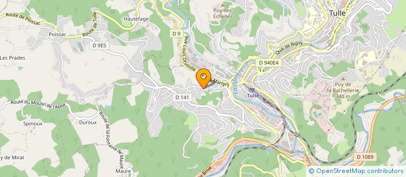 localisation de l'entreprise GICEVANA  TULLE