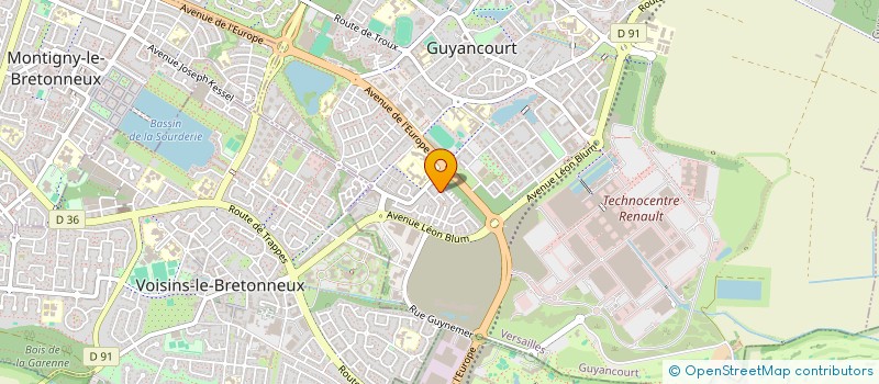 localisation de l'entreprise GICHI ANANG  GUYANCOURT