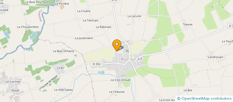 localisation de l'entreprise GICQUEL OLIVIER  BRUC-SUR-AFF