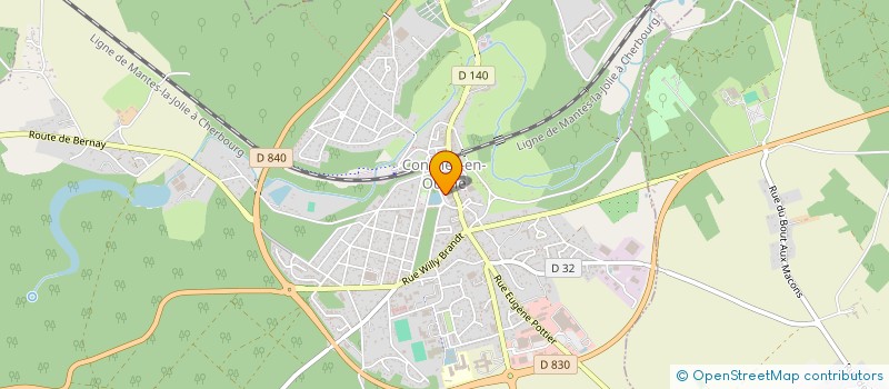 localisation de l'entreprise GICQUEL-TESSIER INFIRMIERES D.E.  CONCHES-EN-OUCHE