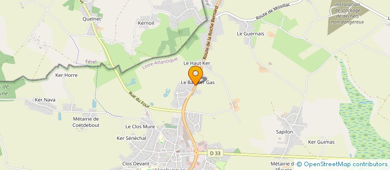 localisation de l'entreprise GICQUIAUD CARRELAGE à HERBIGNAC