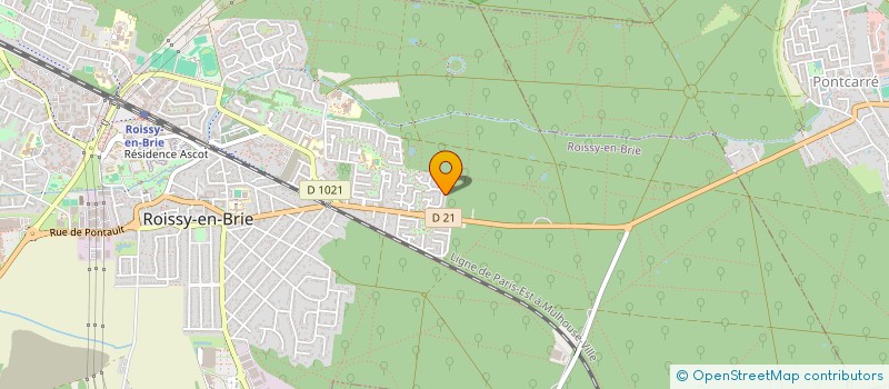 localisation de l'entreprise GICV EMERAUDE  ROISSY-EN-BRIE