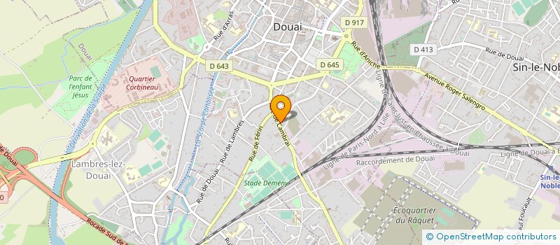 localisation de l'entreprise GID à DOUAI