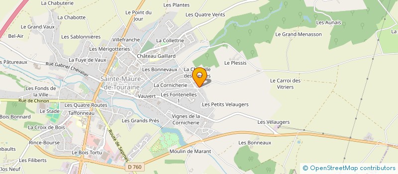 localisation de l'entreprise GIDAC  SAINTE-MAURE-DE-TOURAINE