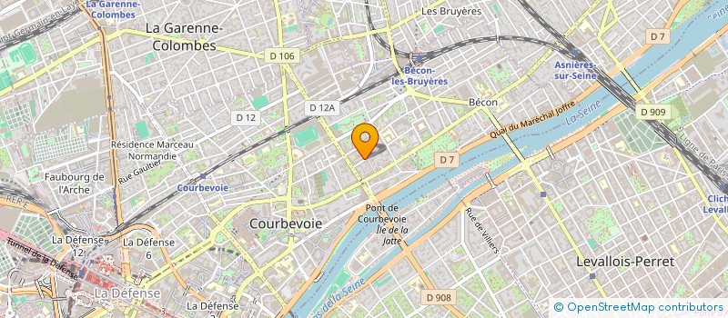 localisation de l'entreprise GIDAY à COURBEVOIE