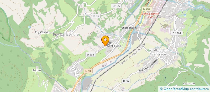 localisation de l'entreprise GIDDE  MONTGENEVRE