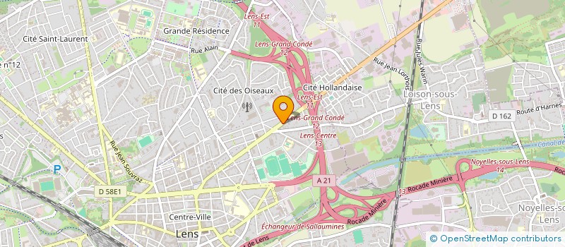 localisation de l'entreprise GIDE  LENS