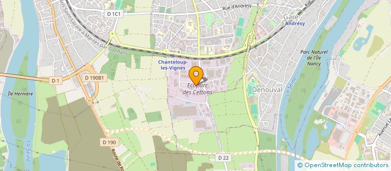 localisation de l'entreprise GIDE à CHANTELOUP-LES-VIGNES